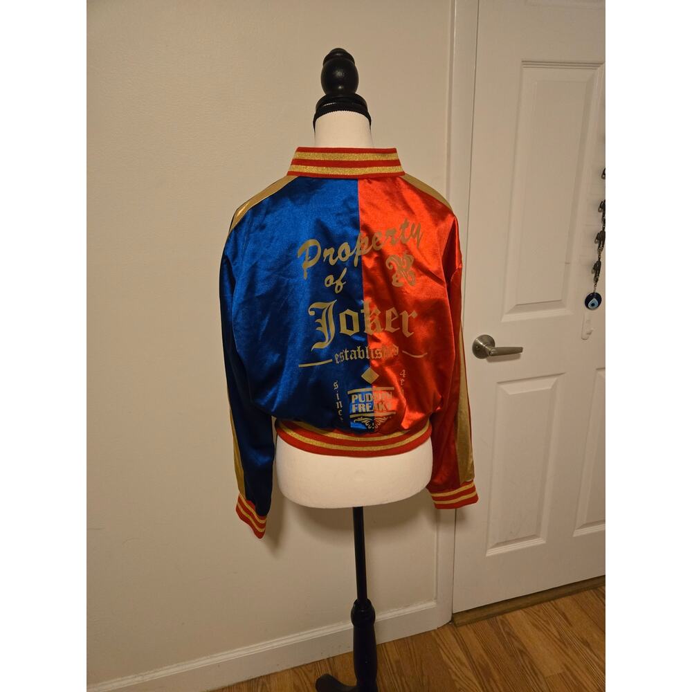 Suicide Squad Reversible Harley Quinn / Joker Navy / Red Track Jacket